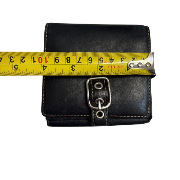 Coach black leather vintage y2k buckle wallet - Picture 7 of 12